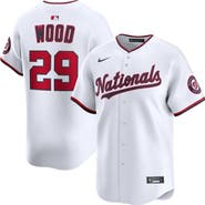 Nike Men's Nike James Wood White Washington Nationals Home Limited Player Jersey
