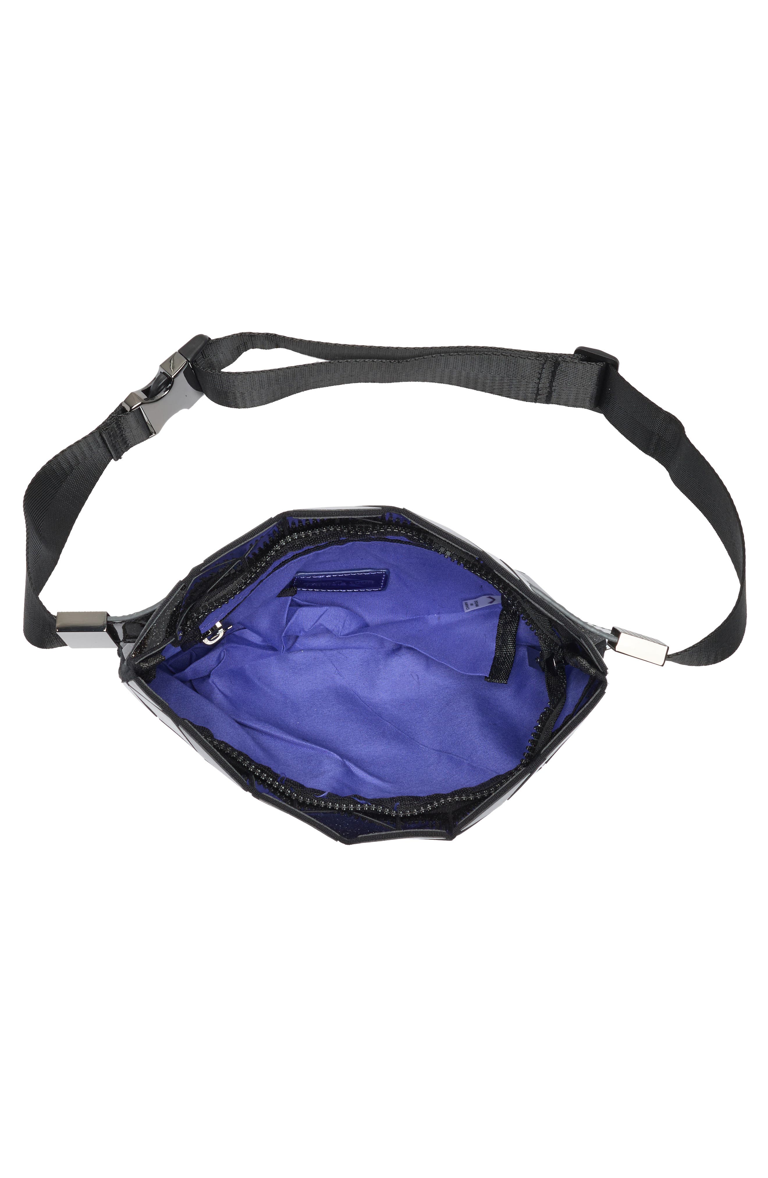 PATRIZIA LUCA Glitter Geo Belt Bag, Alternate, color, Black Glitter