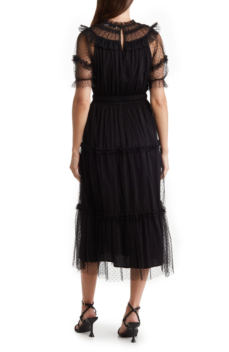 Lush Tulle Tiered Midi Dress, Alternate, color, 