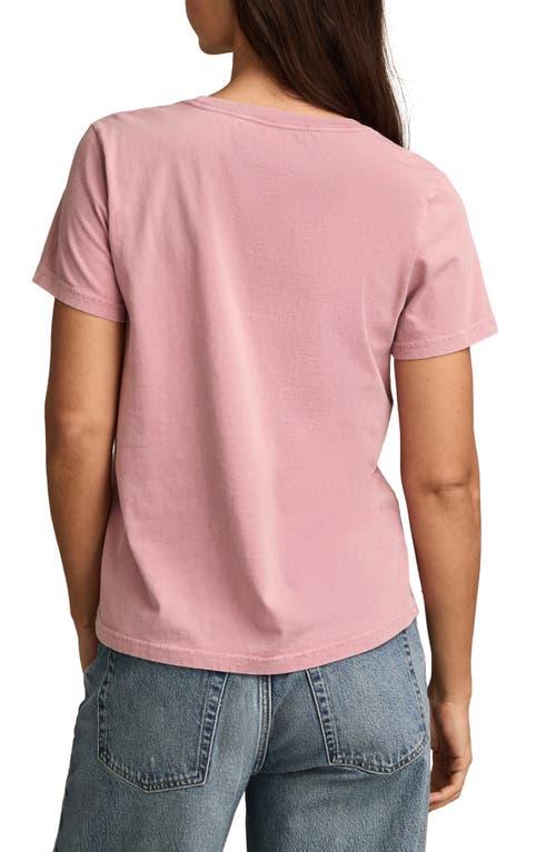 Lucky Brand Celestial Floral Butterfly Graphic T-shirt In Pink