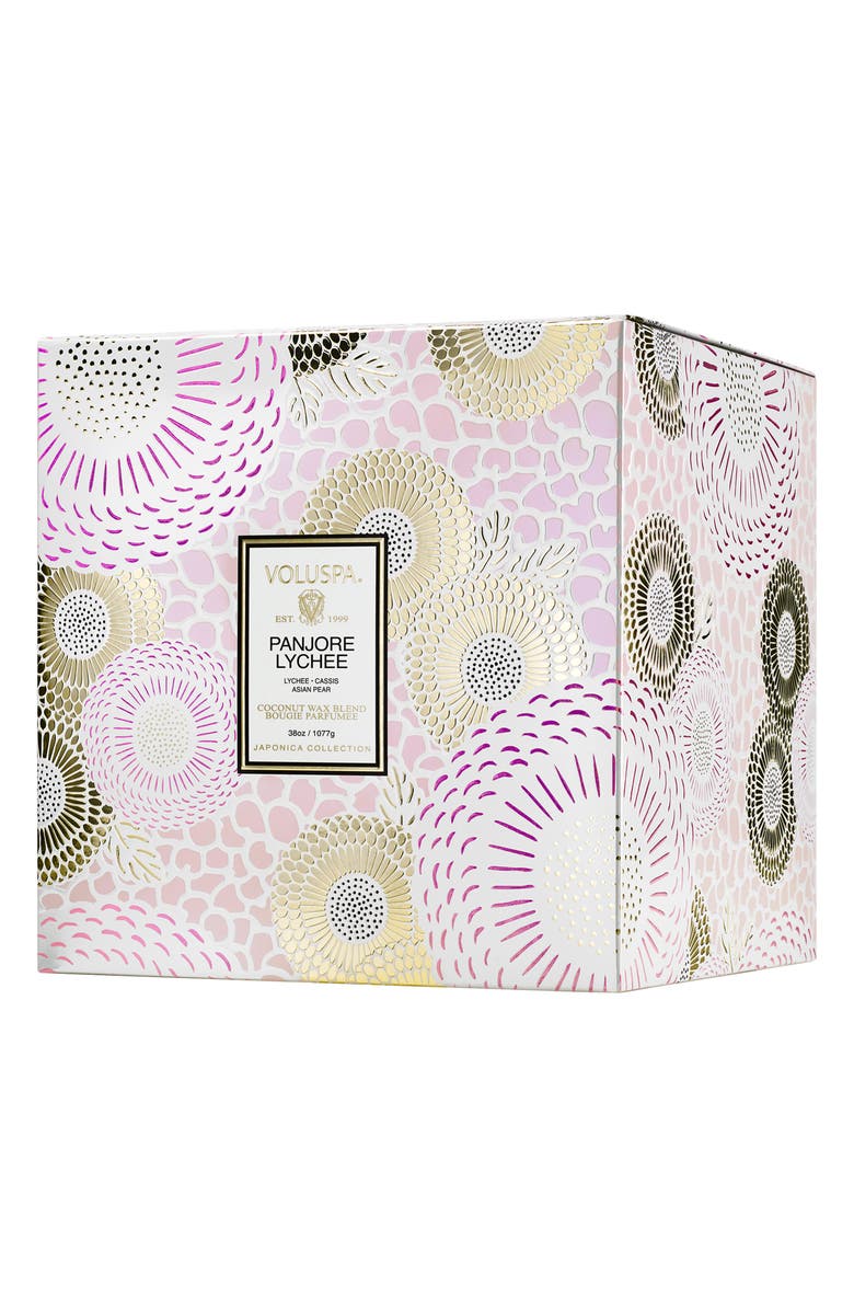 Voluspa Panjore Lychee Three-Wick Hearth Candle, Alternate, color,