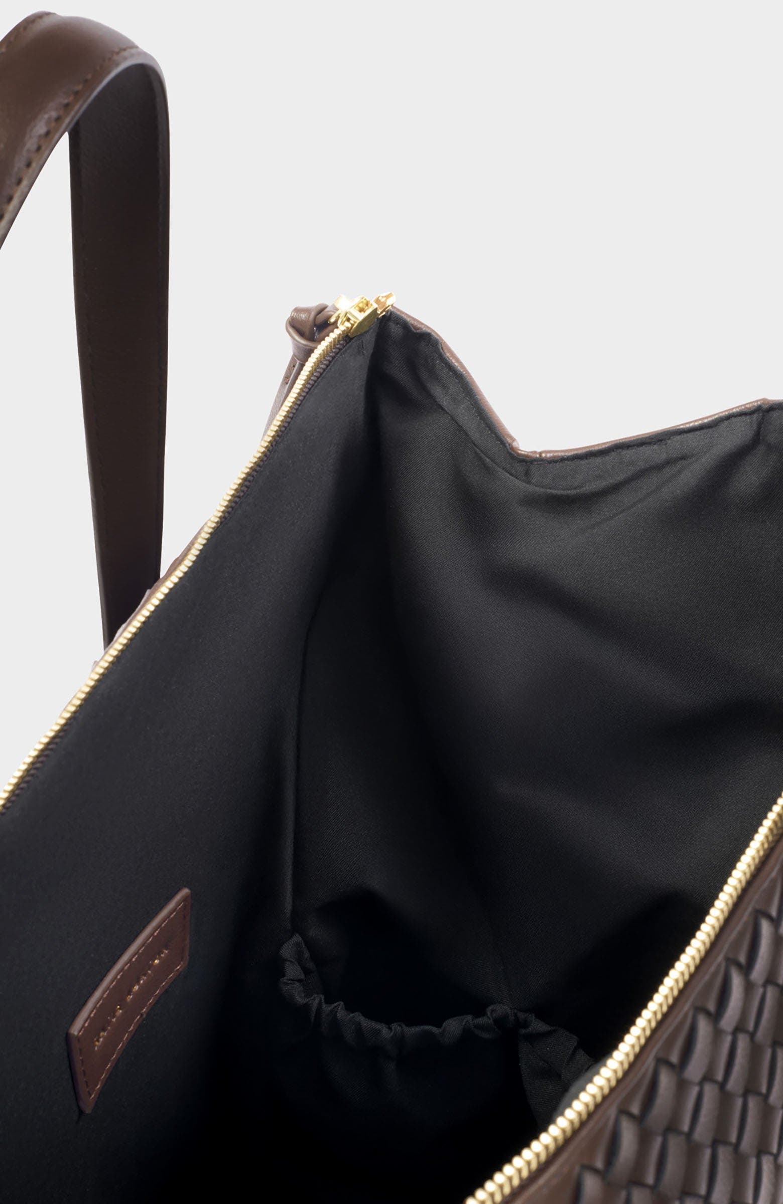 Milan Hand Woven Cabin Bag, Alternate, color, Chocolate