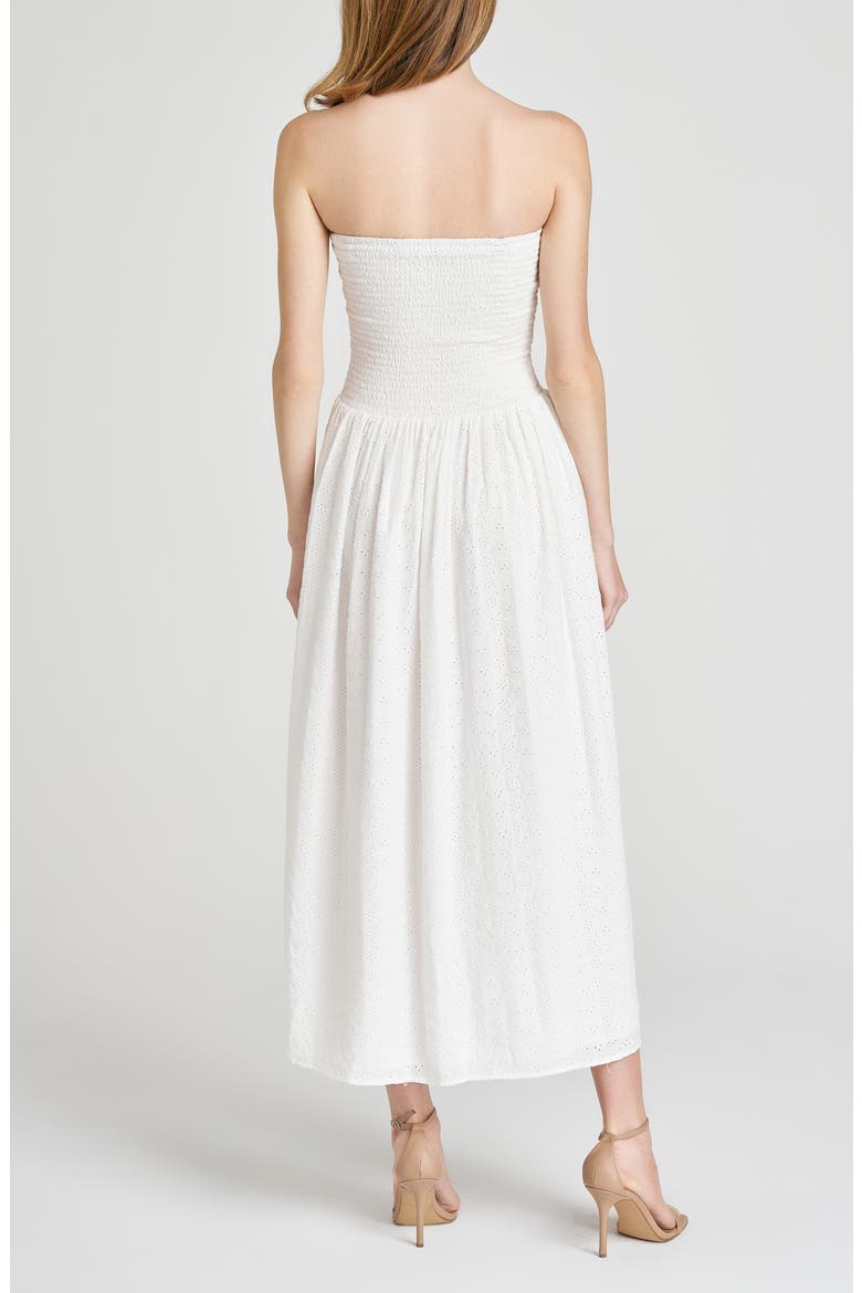 x Style by COCO! Melody Convertible Strapless Eyelet Dress, Alternate, color, IVORY