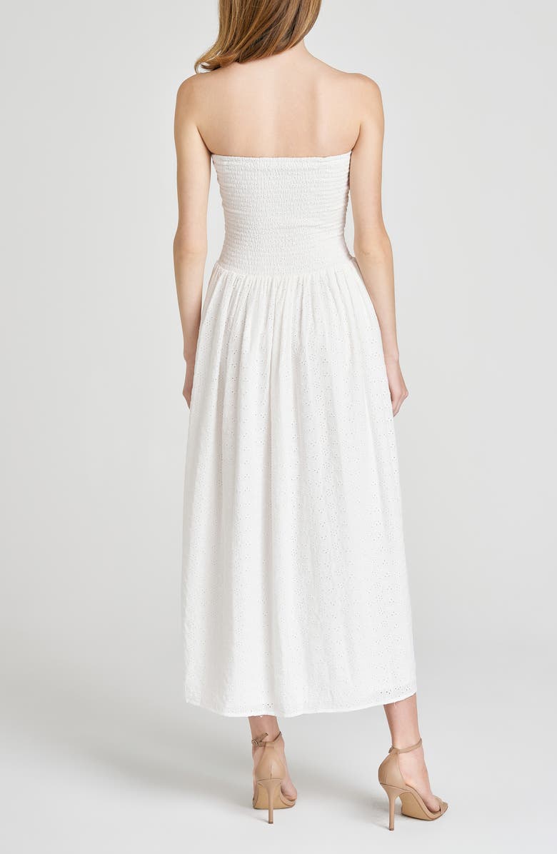 WAYF x Style by COCO! Melody Convertible Strapless Eyelet Dress, Alternate, color, Ivory