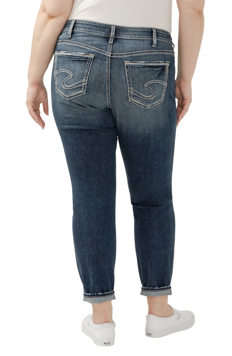 Silver Jeans Co. Boyfriend Jeans, Alternate, color, Indigo