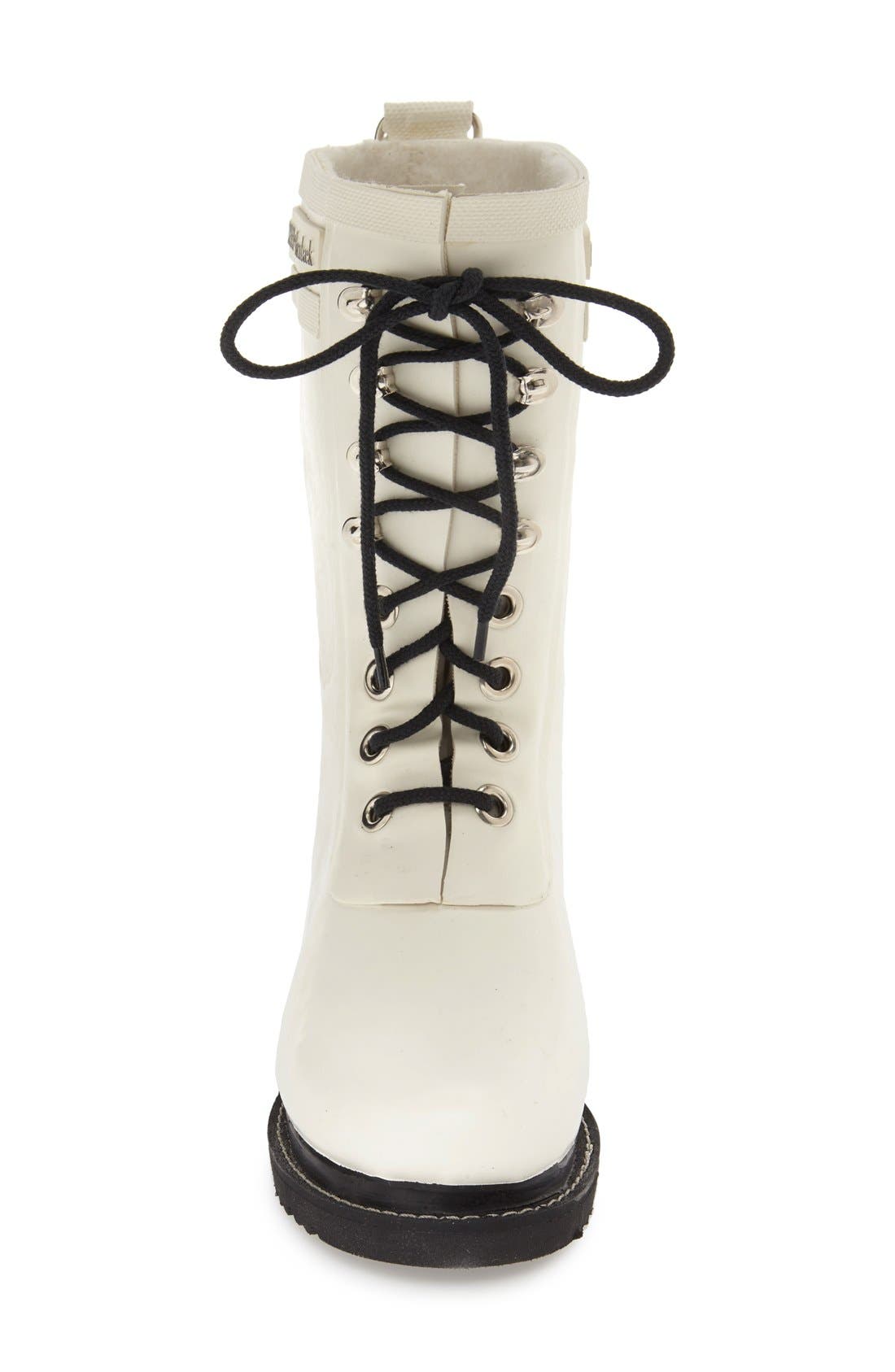 Rubber Waterproof Boot, Alternate, color, WHITE