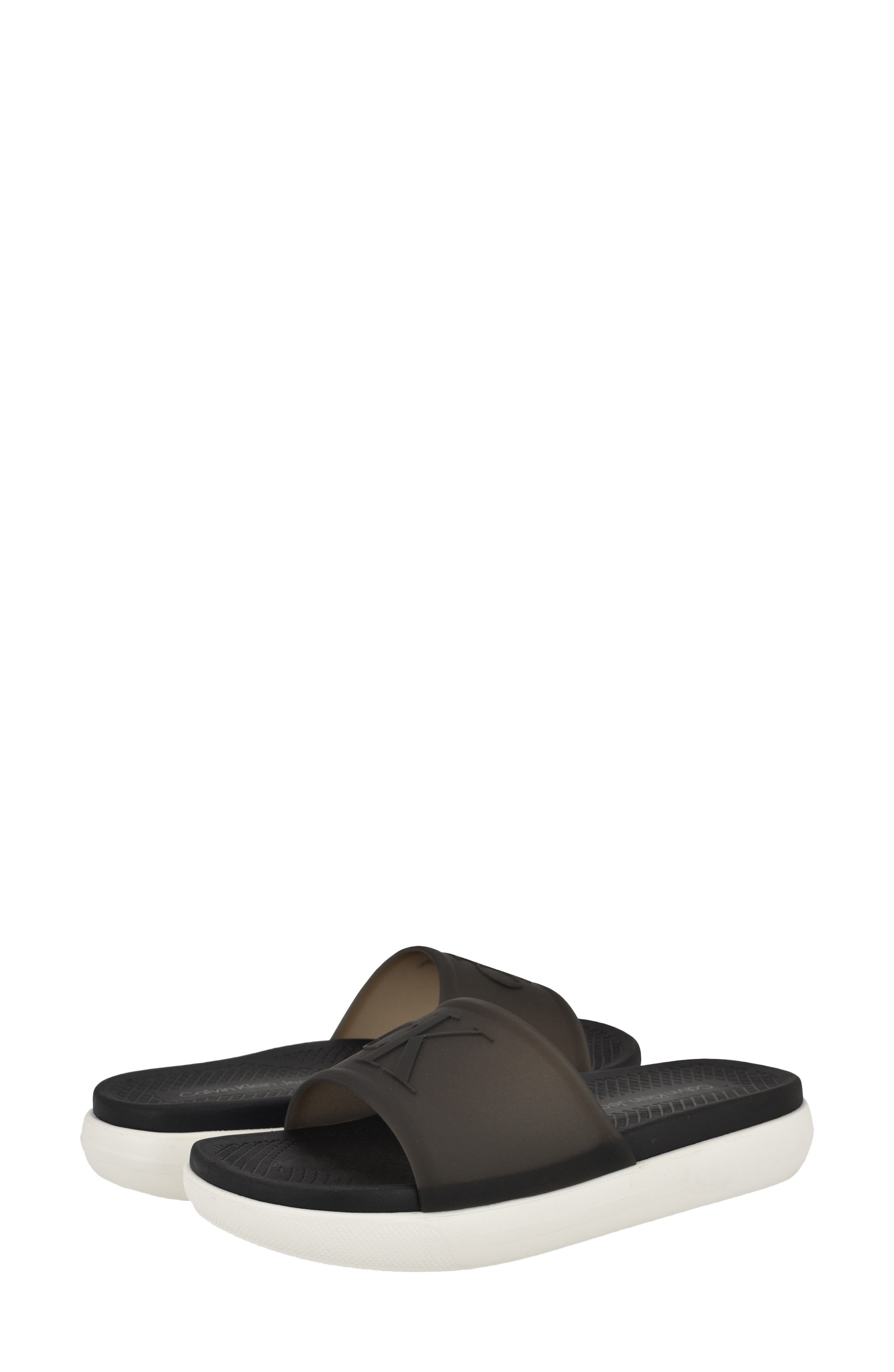 Calvin Klein Peari Slide Sandal, Alternate, color, Black