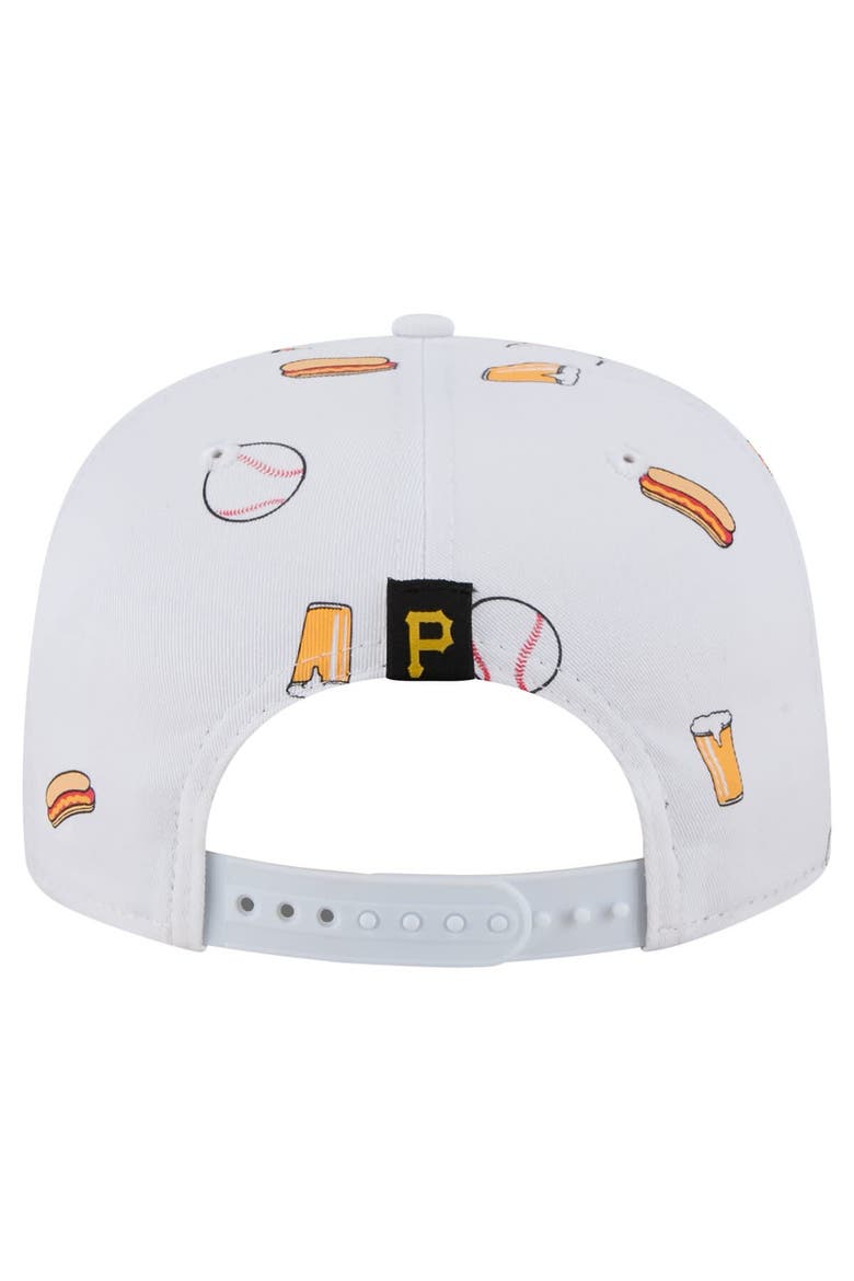Men's New Era White Pittsburgh Pirates Team Cheer Rope 19TWENTY Adjustable Hat, Alternate, color, White