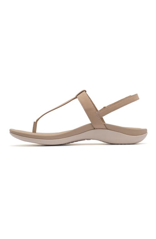 Abeo Oasis T Strap Sandal In Sand - Regular