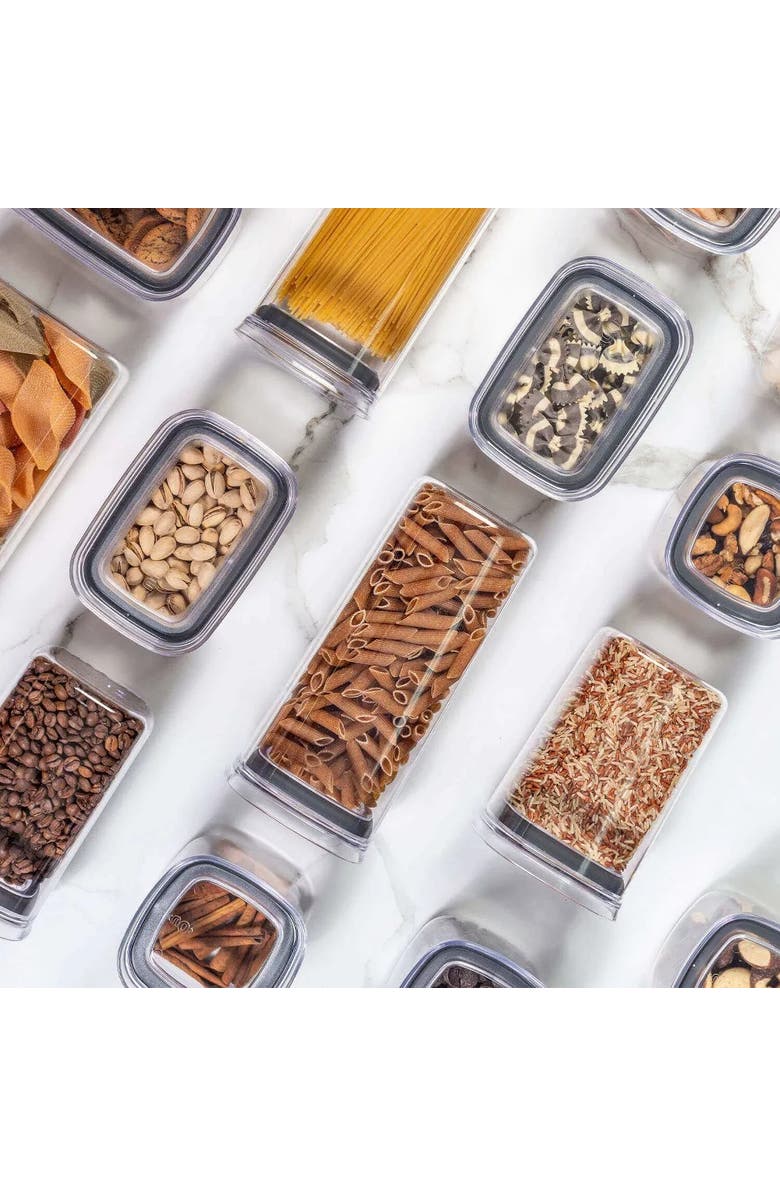 OU Clear Airtight Stackable Food Storage Container with Leak Proof Lid, Alternate, color, Clear