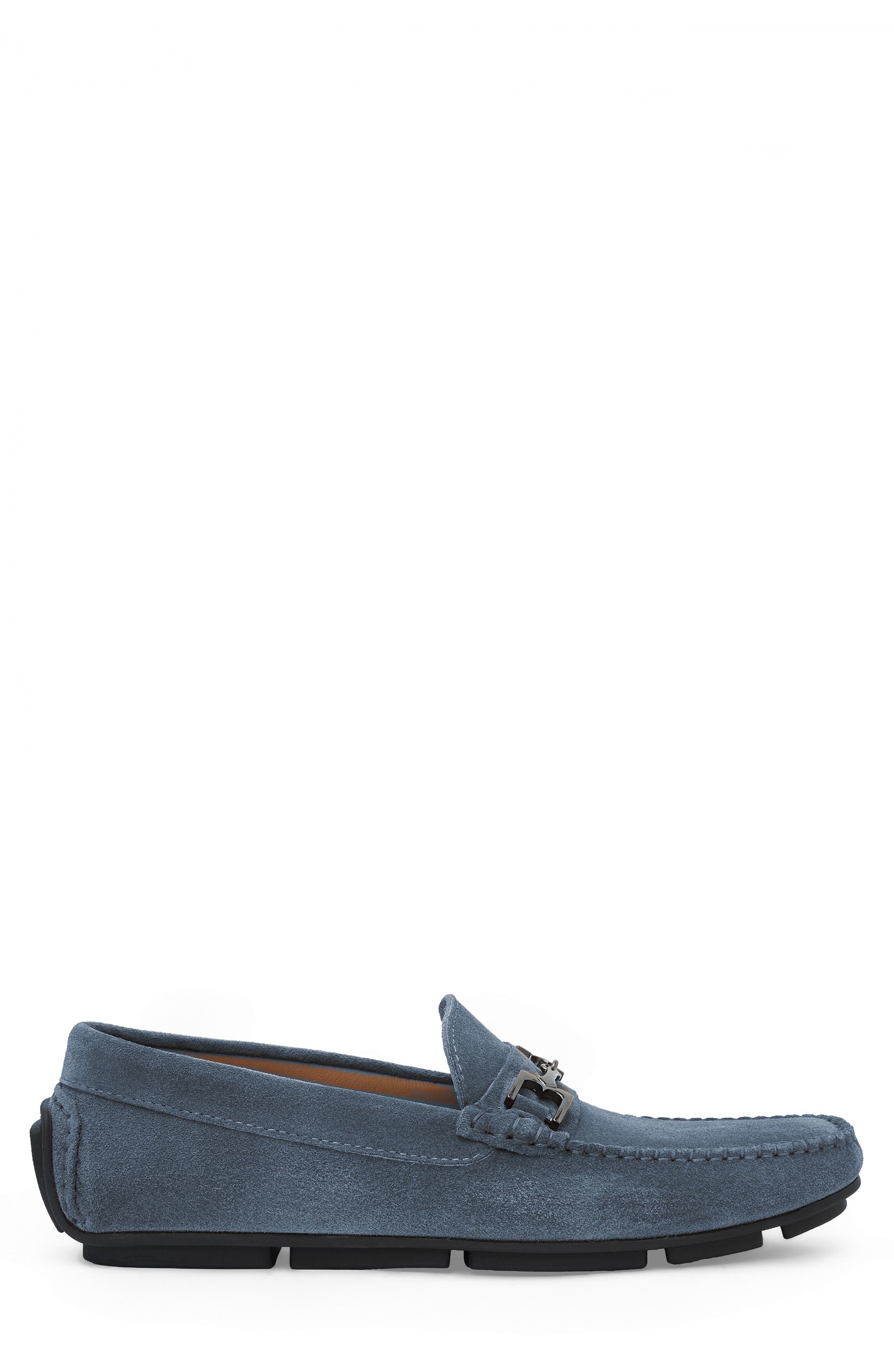 Teramo Bit Driving Loafer, Alternate, color, JEANS SUEDE
