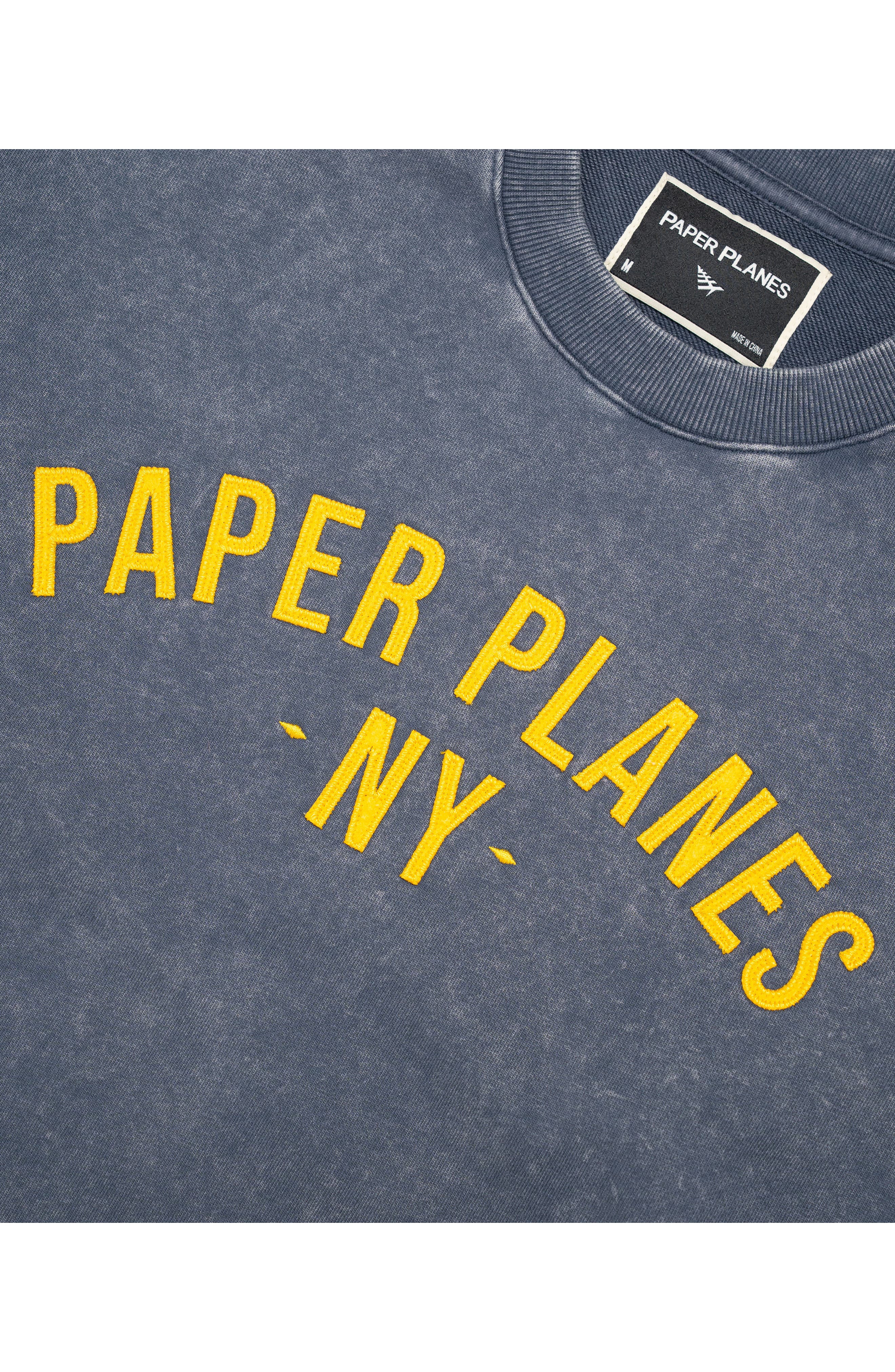 PAPER PLANES NY Felt Logo Sweatshirt (Men) | Nordstrom
