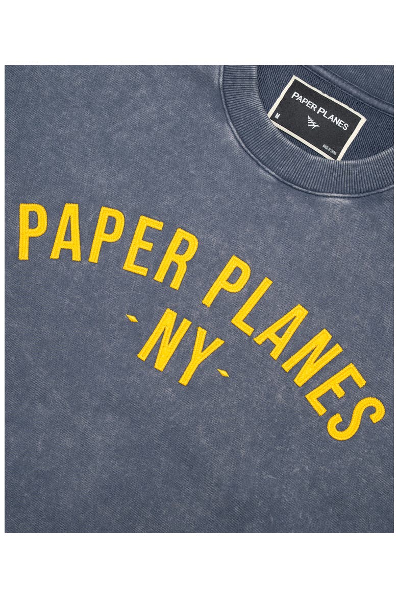 NY Felt Logo Sweatshirt, Alternate, color, WASHED NAVY