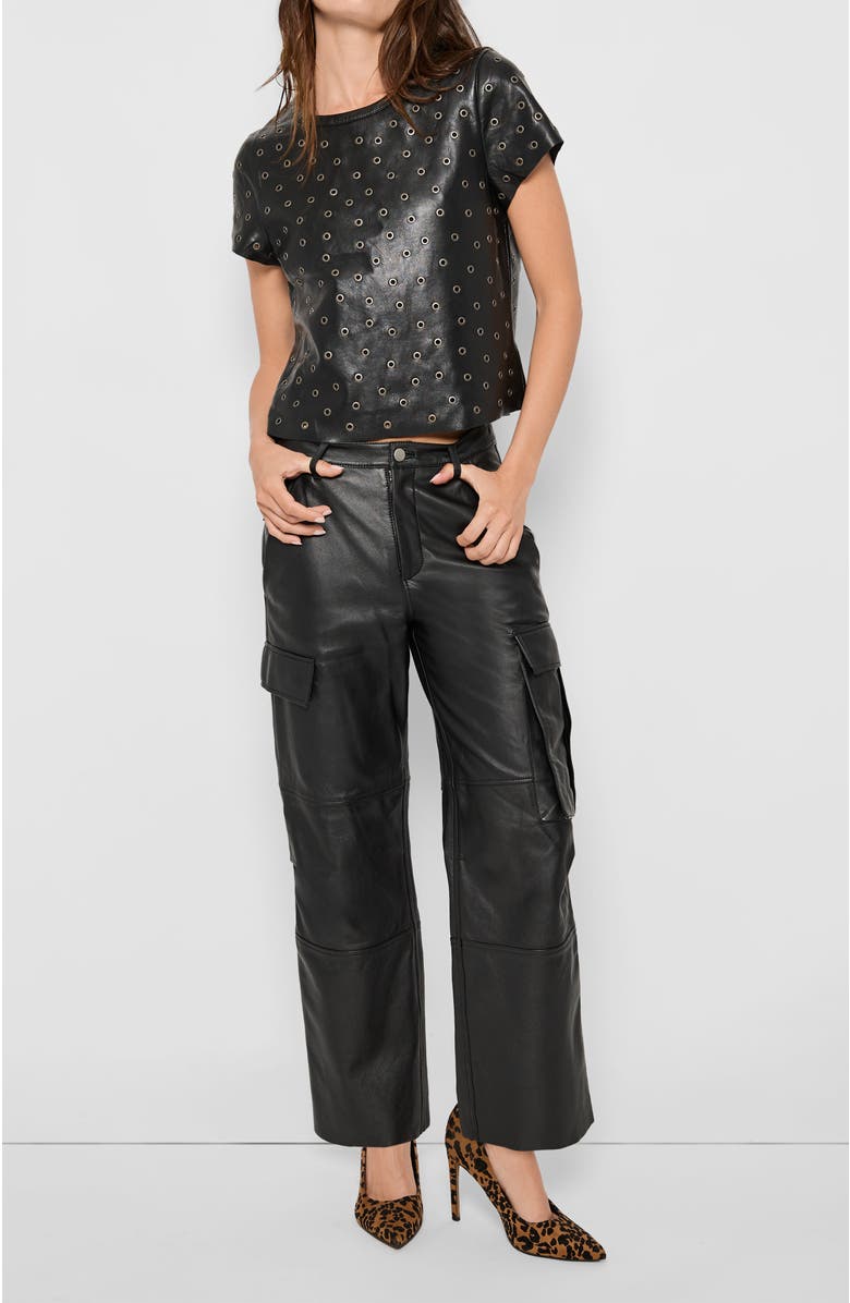 AS by DF Jude Recycled Leather Tee, Alternate, color, 