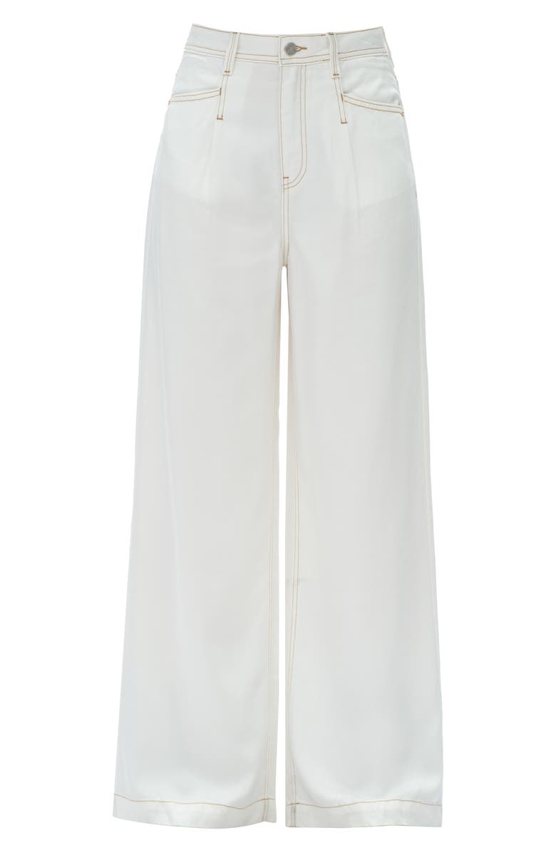 Bayeas High Waist Wide Leg Jeans, Alternate, color, White