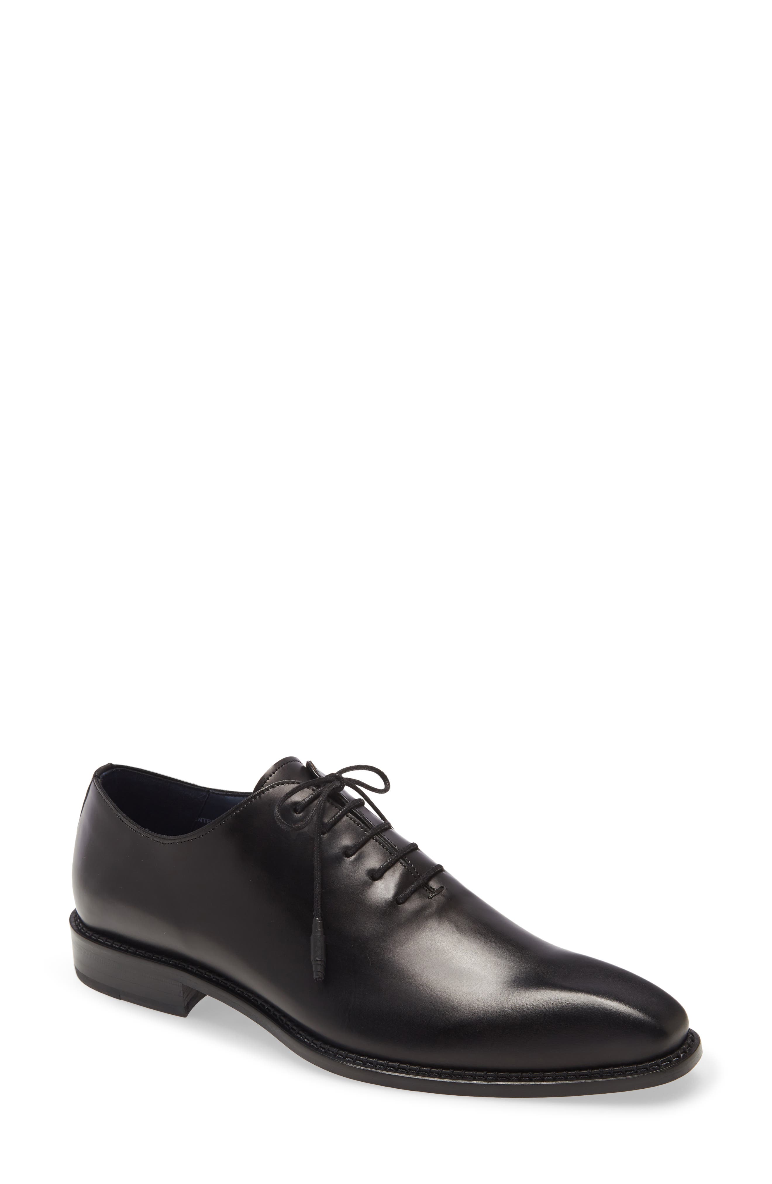 Enterprise Wholecut Oxford, Main, color, BLACK LEATHER