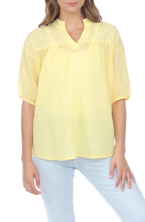 Embroidered Cotton Top