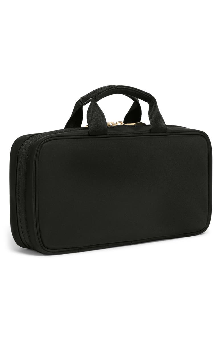 TUMI Small Madeline Nylon Cosmetics Bag, Alternate, color, Black/ Gold