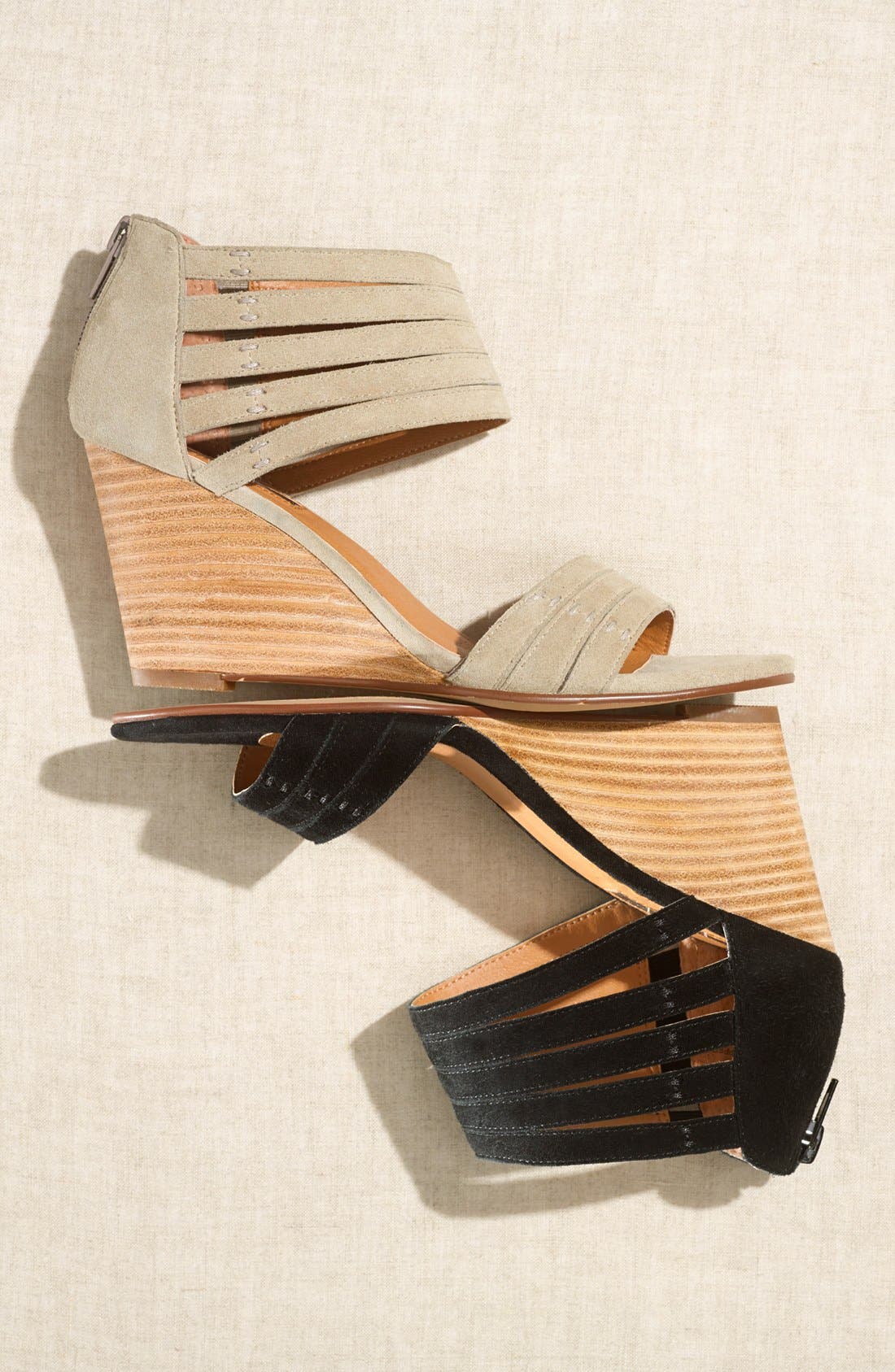 'Kyla' Sandal, Alternate, color, STONE SUEDE