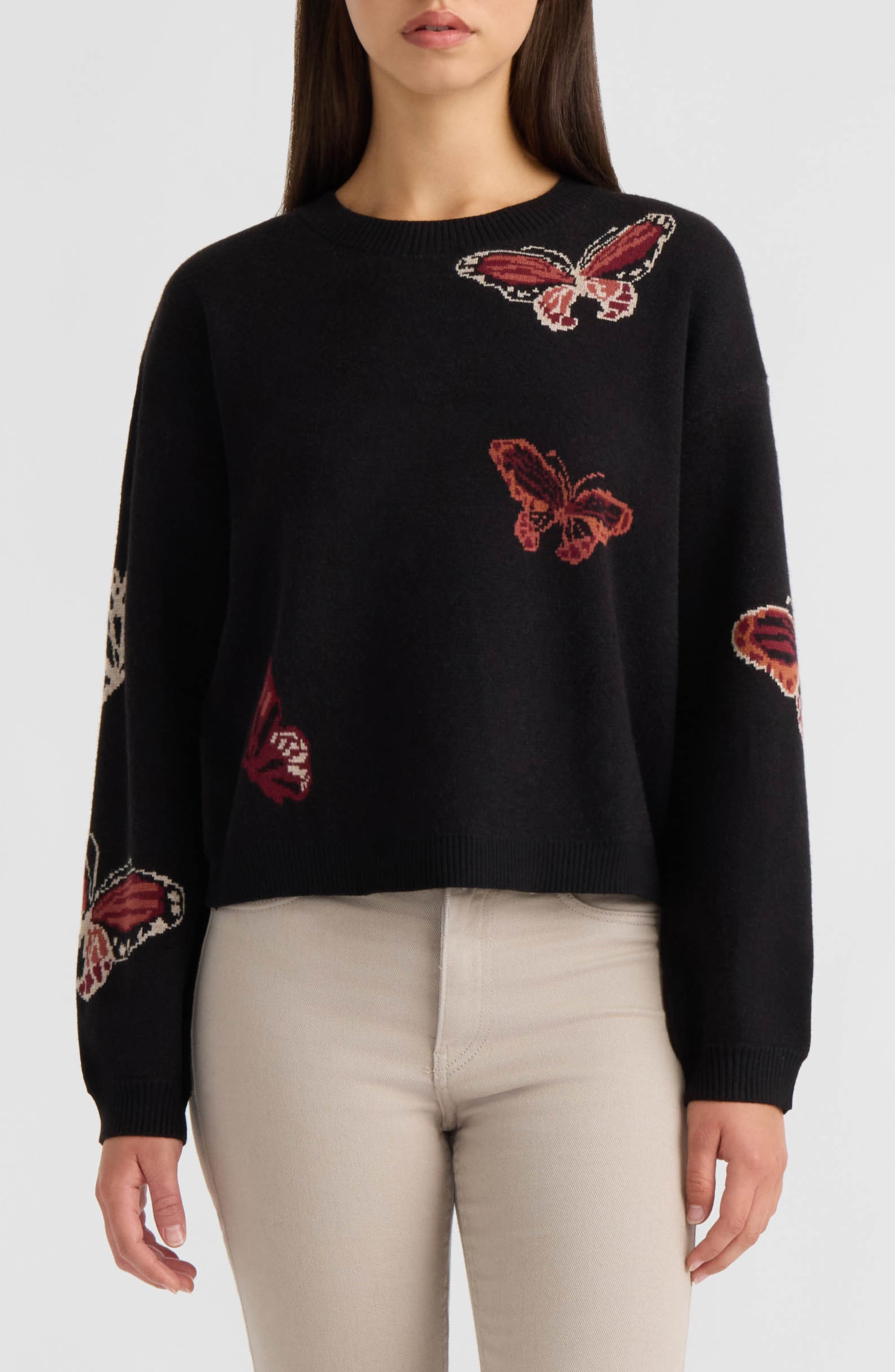 Butterfly Crewneck Sweater