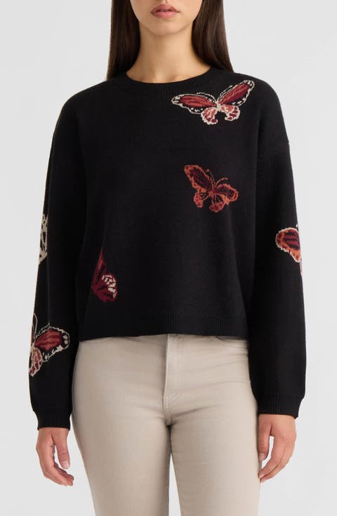 Butterfly Crewneck Sweater