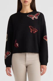 NVLT Butterfly Crewneck Sweater
