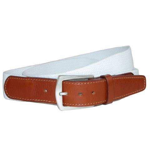 Men's Newport Pique Cotton Woven Elastic Belt