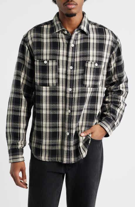 EDWIN Plaid Cotton Button-Up Work Shirt