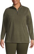 Lands' End Anyweather Fleece Quarter Zip Pullover