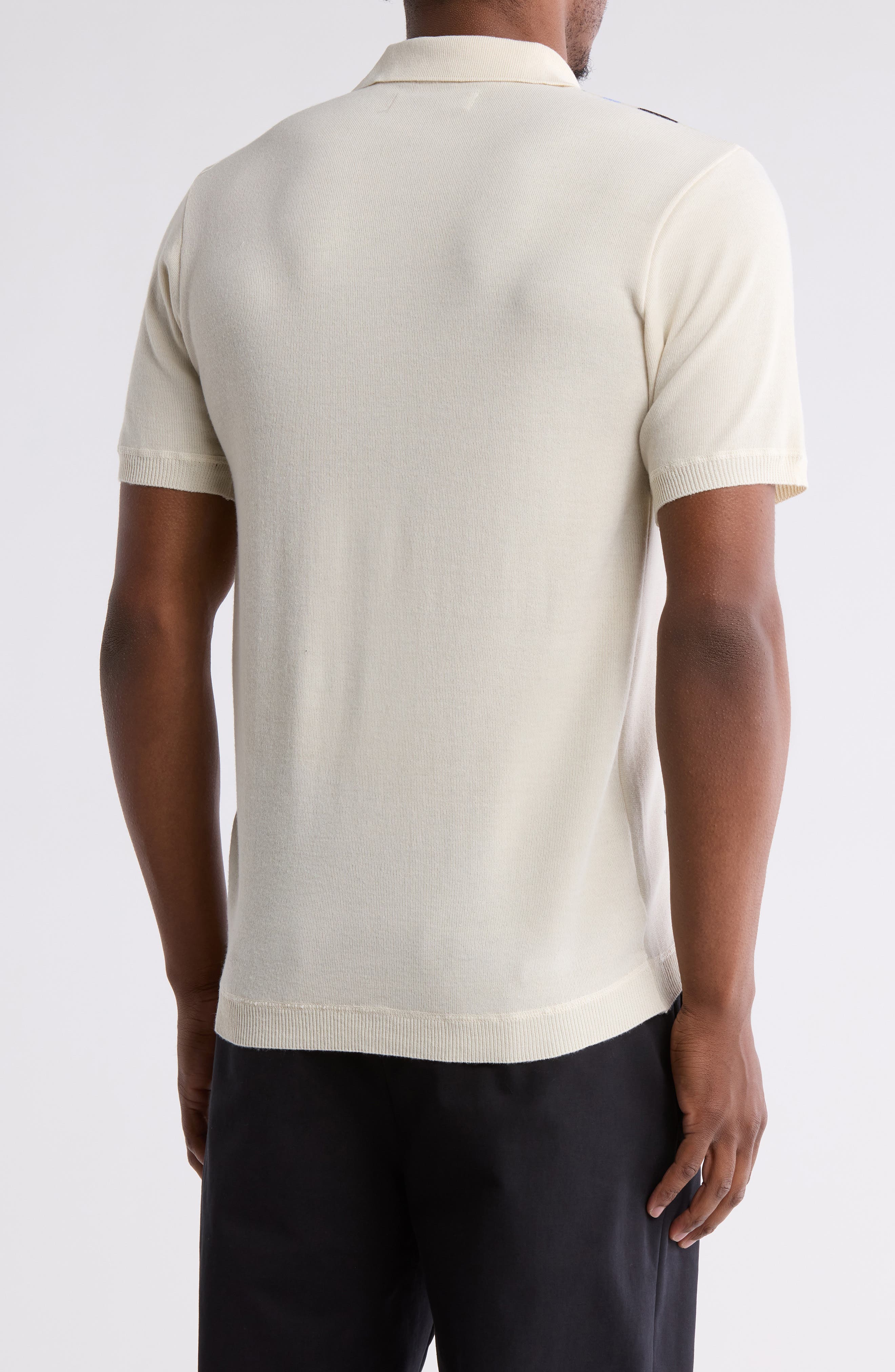 Slim Fit Sweater Knit Polo - image 4