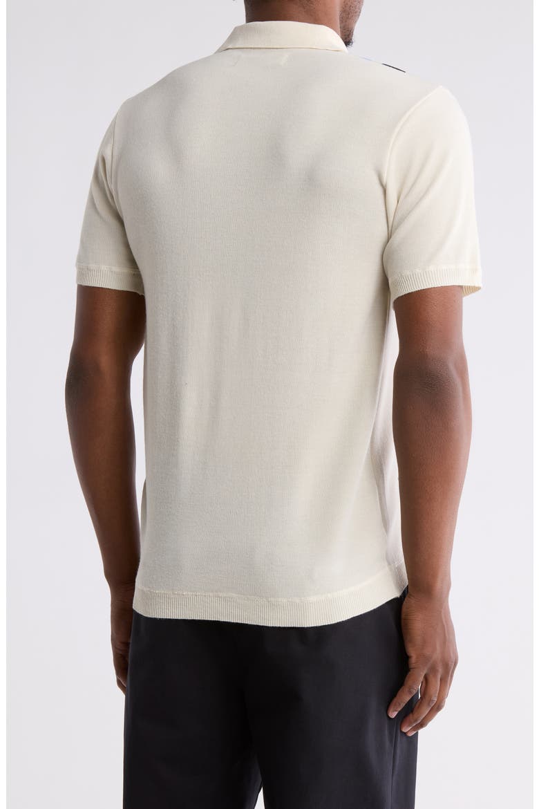 Slim Fit Sweater Knit Polo, Alternate, color, CREAM