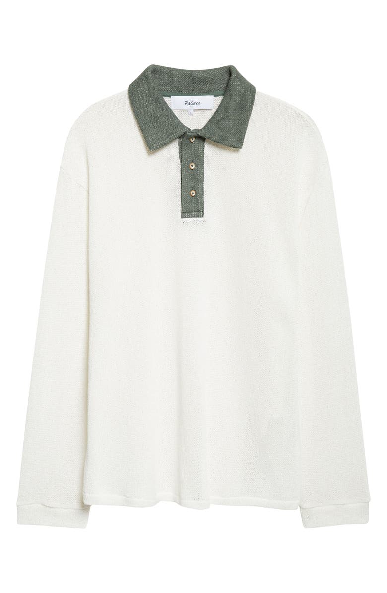PALMES Knit Cotton Rugby Polo, Main, color, Off-White