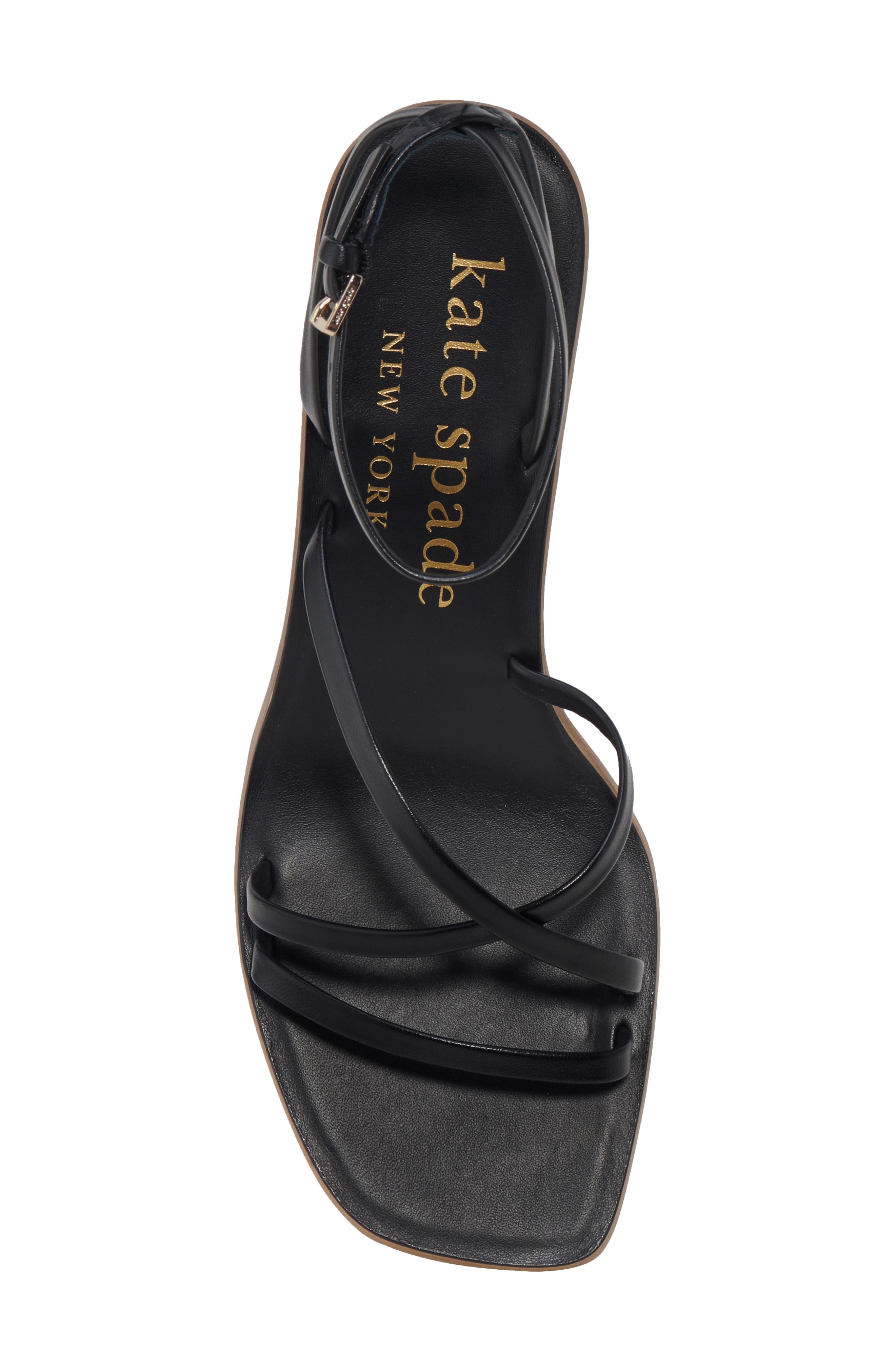 Kate Spade New York charmer strappy sandal, Alternate, color, Black Multi.