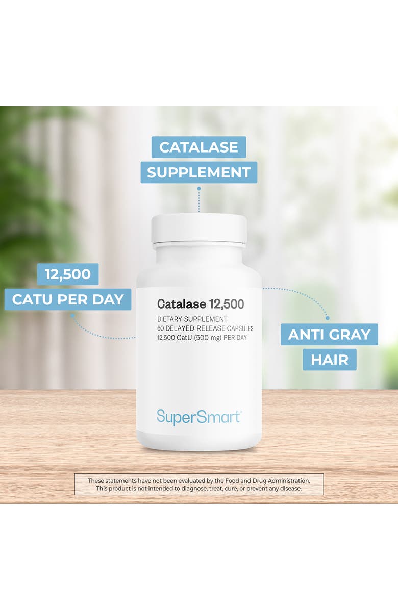SuperSmart Catalase 500mg / 12500 CatU, Alternate, color, NO COLOR