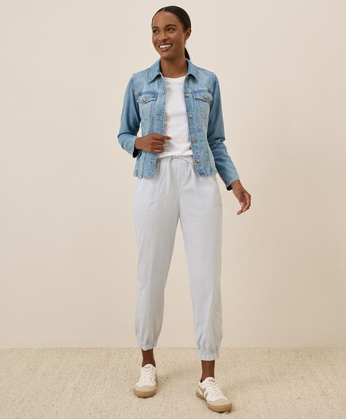 Pact Organic Cotton Monterey Poplin Jogger In White