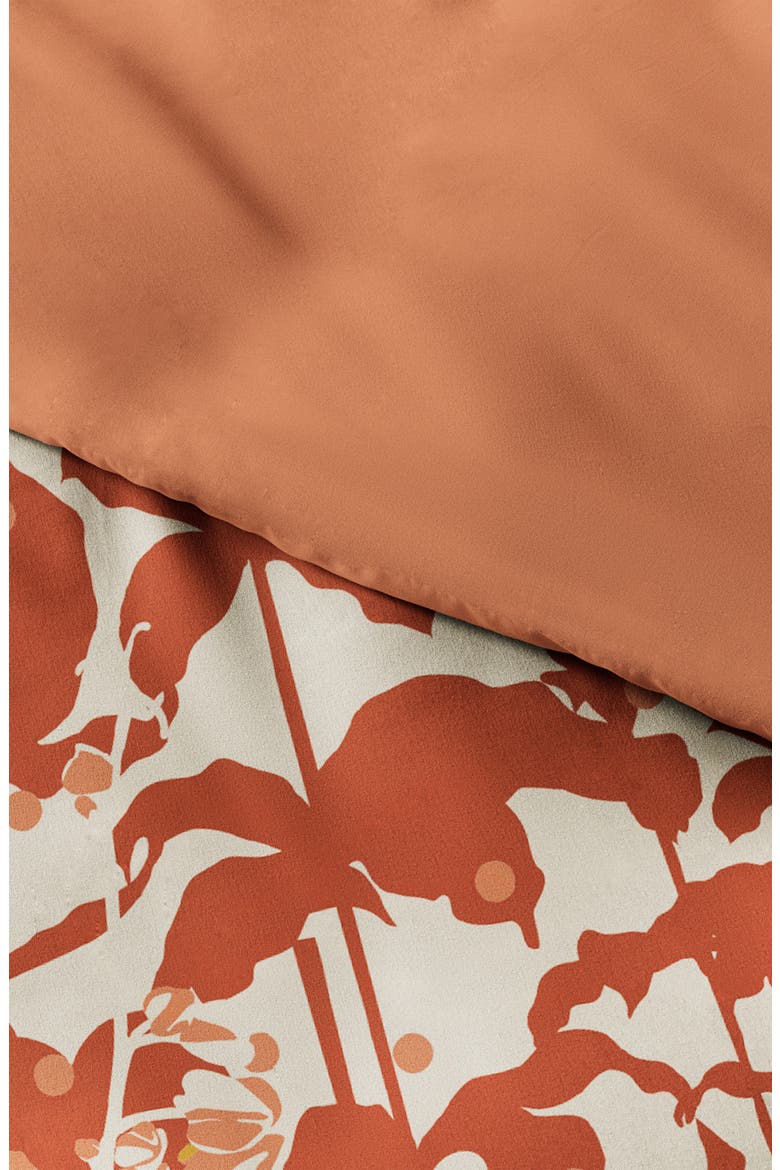 Premium Ultra Soft Boho Flower 3-Piece Reversible Duvet Cover Set, Alternate, color, CLAY