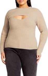 City Chic Haisley Cutout Camisole & Bolero Set