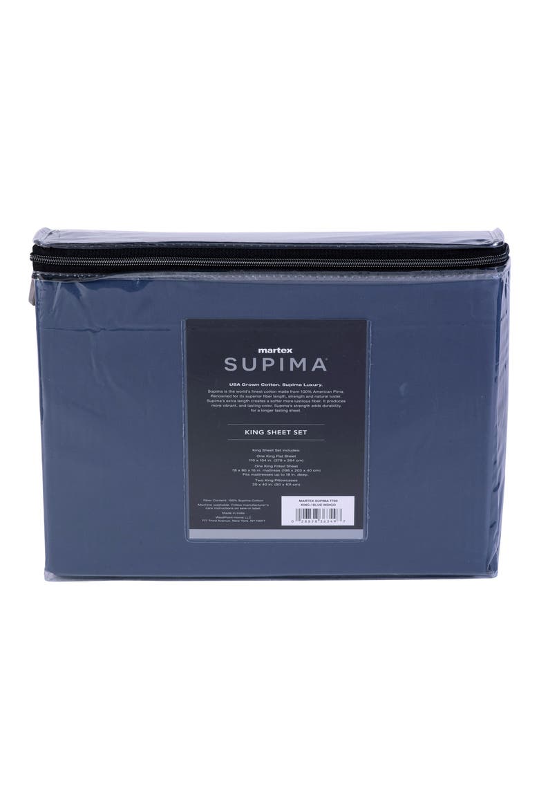 Iris 700 Thread Count 100% Supima Cotton Sheet Set, Alternate, color, BLUE INDIGO