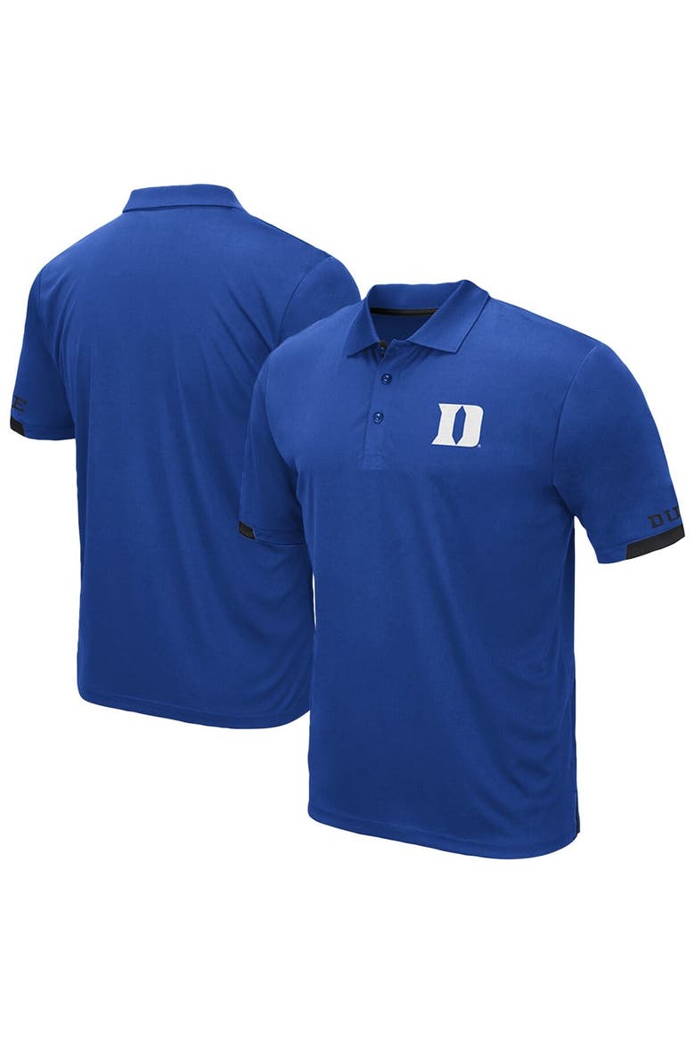 Men's Colosseum Royal Duke Blue Devils Santry Polo, Main, color, Royal