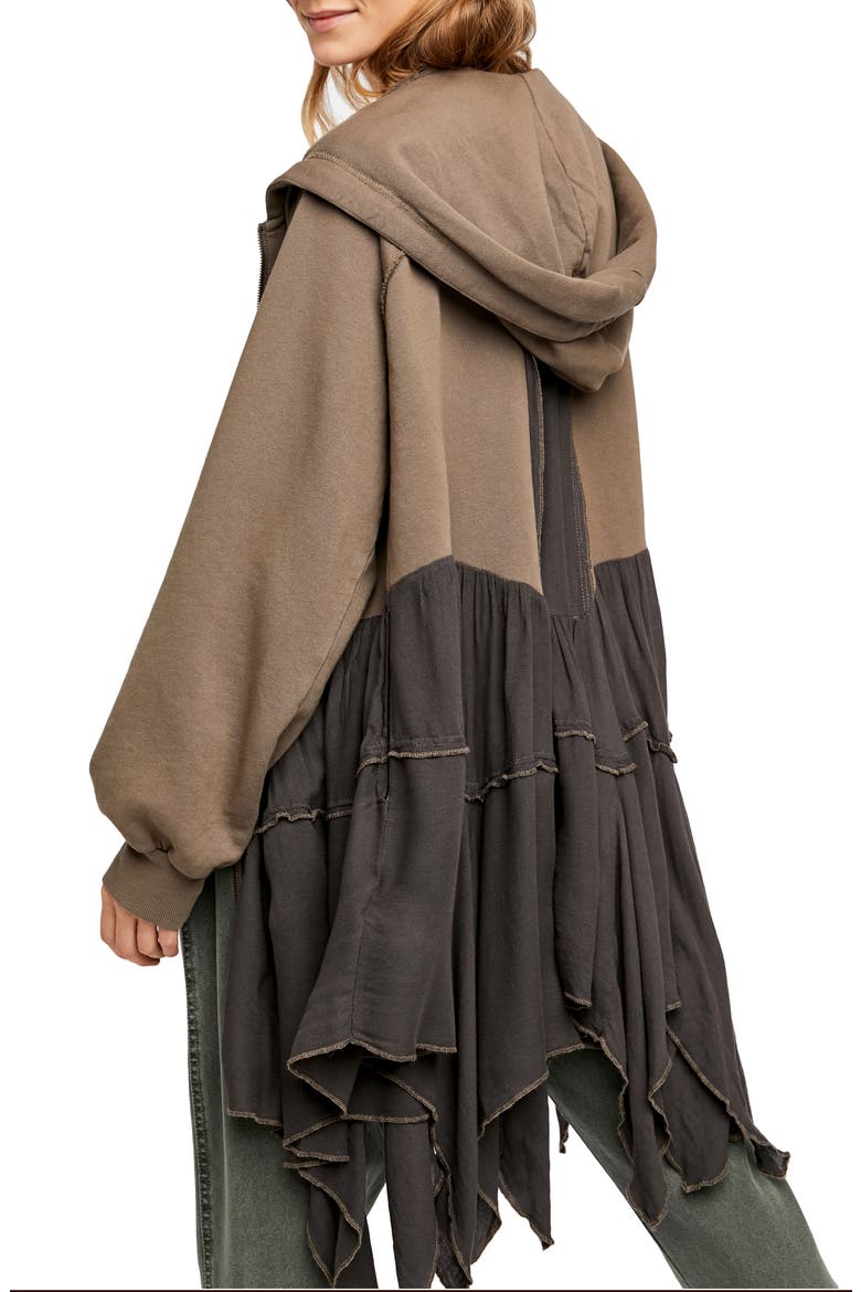 Moon Dust Hooded Cardigan, Alternate, color, DIRTY OLIVE