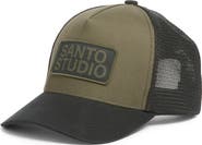 SANTO STUDIO Logo Patch Snapback Trucker Hat