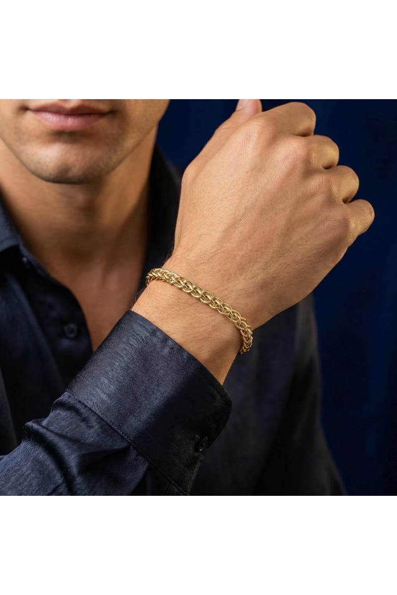 14k Gold Filled 6-mm Bold Franco Link Chain Bracelet, Alternate, color, 14k Yellow Gold