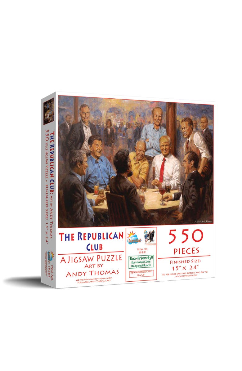 Sunsout The Republican Club 550 piece Jigsaw Puzzle for Adults, Main, color, 