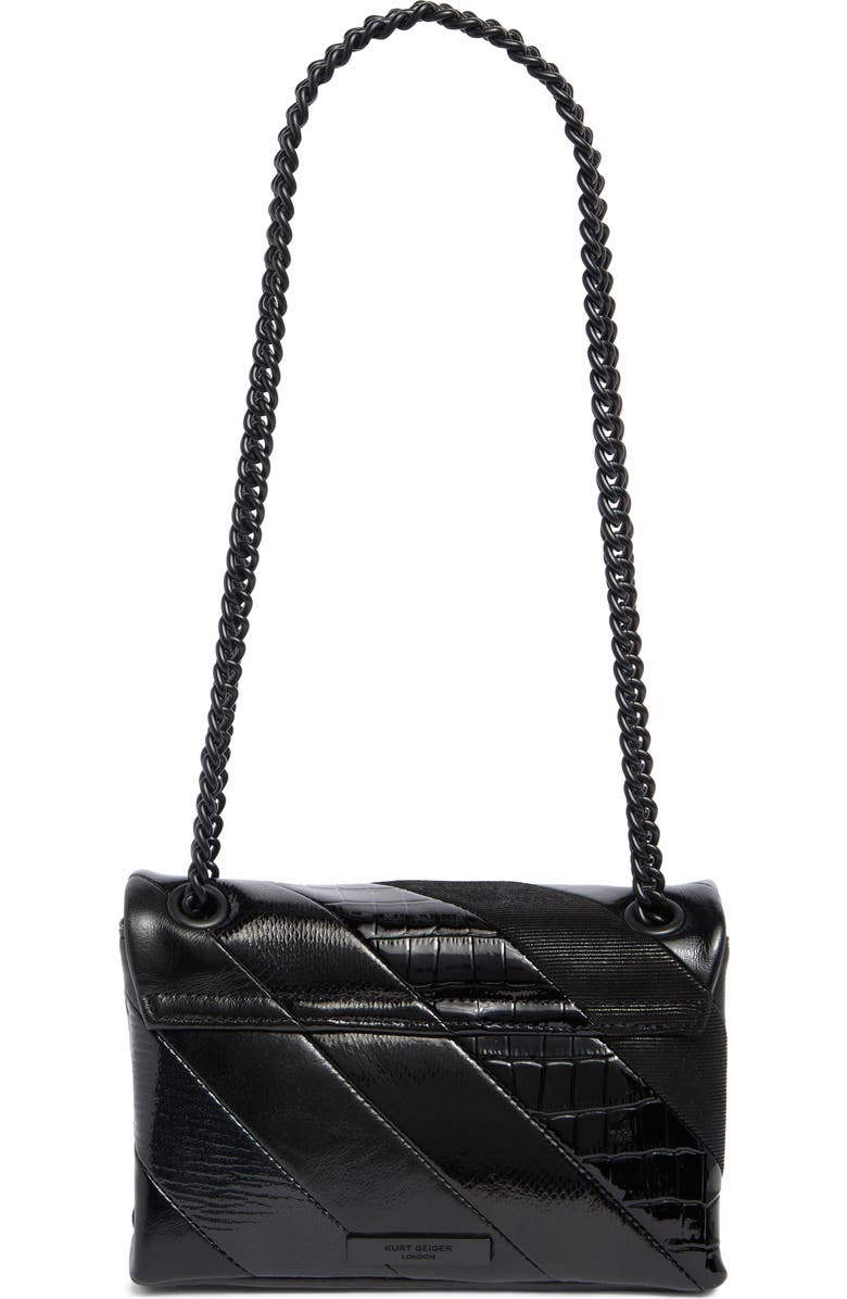 Kurt Geiger London Mini Kensington Drench Croc Embossed Leather Crossbody Bag, Alternate, color,