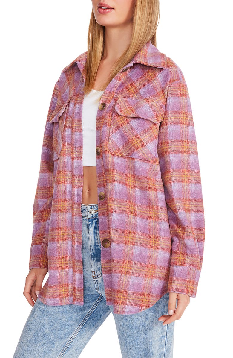Steve Madden Brooklyn Plaid Shacket, Alternate, color, 