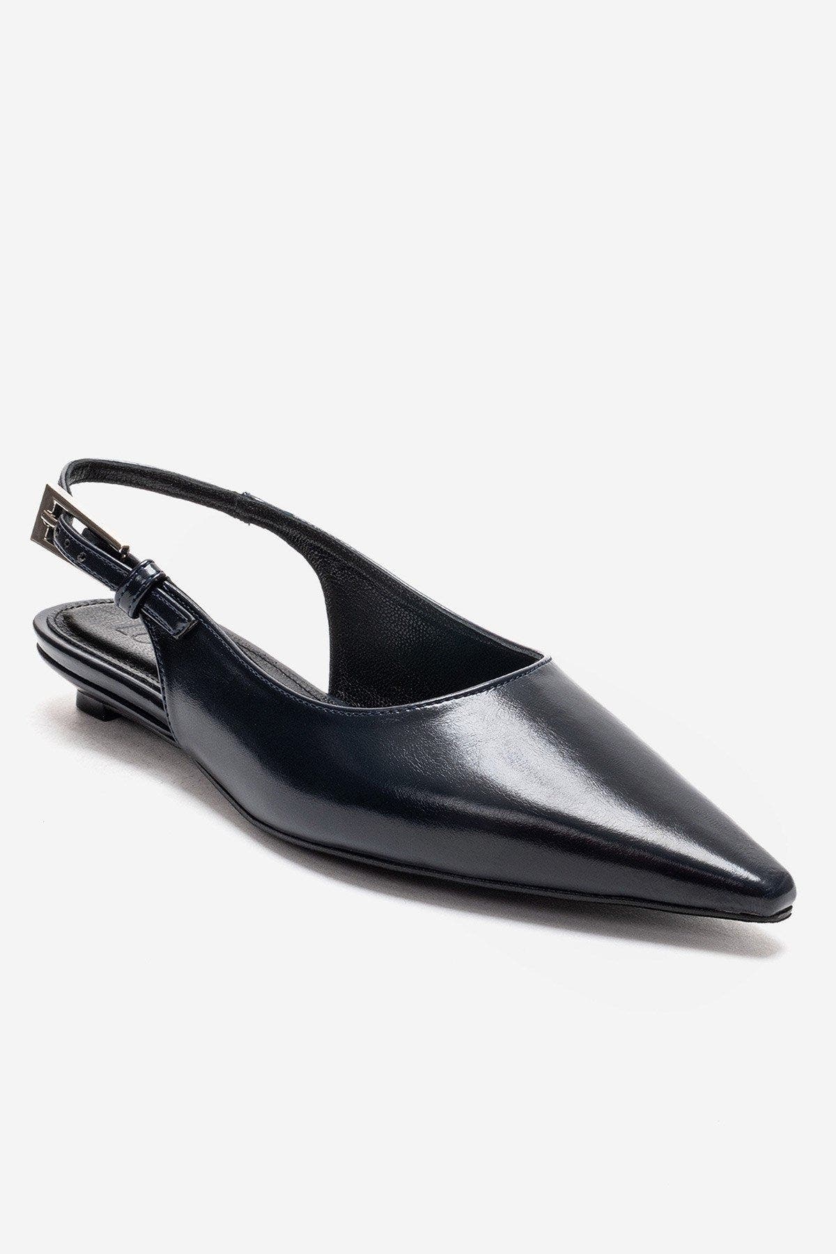 Jenna Slingback Pointed Toe Pump, Alternate, color, Navy