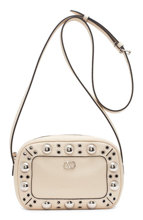 Nellcôte Studded Leather Crossbody Bag
