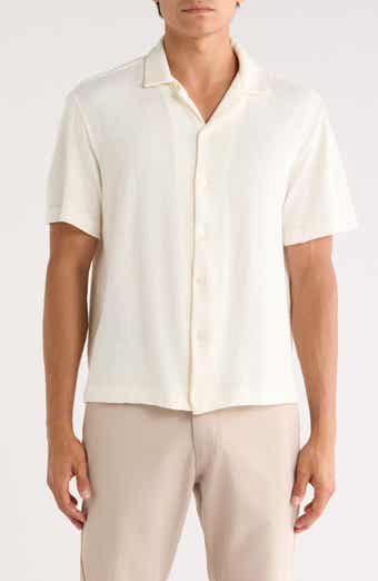 DENIM AND FLOWER Textured Camp Shirt