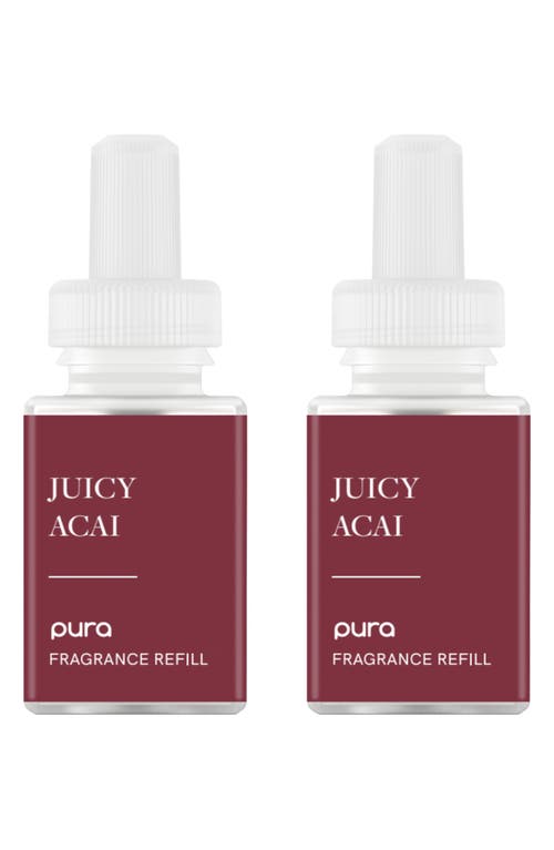 Pura 2-pack Diffuser Fragrance Refills In Juicy Acai