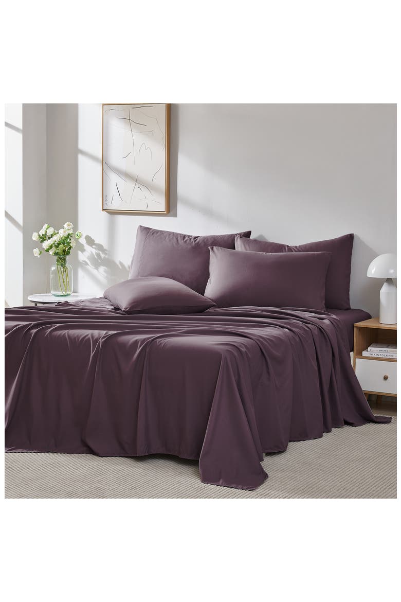 Vilano Springs Extra Deep Pocket Sheet Set, Alternate, color, PURPLE